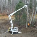 Achiever DMP-52 MH Tracked Aerial with Jib on Ski Hill doing lighting changeover