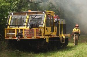 Achiever RT-05 U with Brush Guard, Front Bumper, upfitted for firefighting